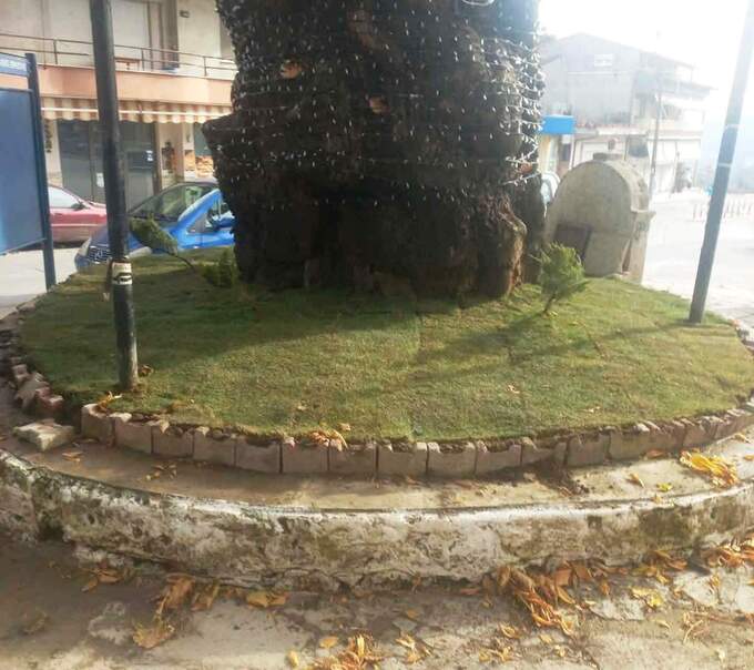 Φωτογραφία Παρεμβάσεις καλλωπισμού και αισθητικής αναβάθμισης στην Πλατεία Φόρου από τον Δήμο Νάουσας